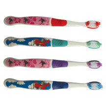 Cartoon Character Kids Toothbrush, 29 Tufts, Stage 2, Ages 4-7, Case Pack 144